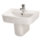 Cersanit K101-010-BOX PURE 55 umývadlo nábytkové 55x42,5cm s prepadom, otv.pre bat, Biela
