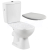 Cersanit K667-019 ARTECO WC Kombi zadný odpad 3/6l,spodný prívod+WC sedadlo polyprop,Biela