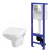 Cersanit S701-044 HI-TEC Set duofix +WC závesné CARINA+sedátko SoftClose, EasyOff, duropl