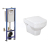 Cersanit K97-310 TARGET Set duofix+WC závesné PURE+sedátko PURE EasyOff, duroplast
