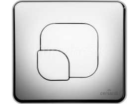 Cersanit K97-322 TARGET L tlačidlo k predst.modulu 20x18,1x1,8cm, Chróm Lesk