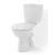 Cersanit K588-006 ARES WC kombi,zadný odpad, 3/6l+WC sedátko polyprop,antibakt, Biela