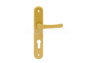 COBRA MICHAELA Kľučka interiérová štítová PZ zámok 72 mm Zlatá