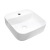 Mereo Umývadlo na dosku bez prepadu, 390x390x140 mm, keramické, biele