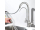 REA Eco Fresh kuchynská-drezová batéria s vyťahovacou koncovkou a prepínačom brúsený Nikel