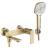 REA Storm nástenná vaňová batéria s ručnou sprchou brúsené Zlato