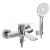REA Avalon nástenná vaňová batéria s ručnou sprchou Chróm