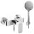REA Bloom nástenná sprchová batéria s ručnou sprchou Biela/Chróm