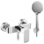 REA Bloom nástenná sprchová batéria s ručnou sprchou Biela/Chróm