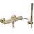 REA Argon Gold nástenná sprchová batéria s ručnou sprchou brúsené Zlato