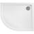 REA Look štvrťkruhová sprchová vanička 800x1000x60 mm akrylátová Biela Pravá