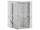 REA Fold N2 rohový sprchový kút 90x90x195 cm,rohový vstup,zalamovacie dvere,Číre/Chróm