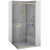 REA City rohový sprchový kút 90x90x190 cm,rohový vstup,posuvné dvere,Číre/brúsené Zlato RE