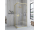 REA City rohový sprchový kút 90x90x190 cm,rohový vstup,posuvné dvere,Číre/brúsené Zlato RE