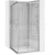 REA City rohový sprchový kút 90x90x190 cm,rohový vstup,posuvné dvere,Číre/brúsený Nikel RE