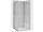REA City rohový sprchový kút 80x100x190 cm,rohový vstup,posuvné dvere,Číre/brúsený Nikel