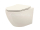 REA Carlo Mini Rimless WC závesné 49,5x37 cm Ecru+WC sedátko Ecru