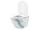 REA Carlos Slim Rimless WC závesné 49,5x37 cm+WC sedátko imitácia kameňa Granit Shiny