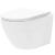 REA Carlo Mini Tornado Rimless Flat Pro WC závesné 48,5x36,5 cm+WC sedátko Biele lesklé