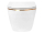 REA Carlo Mini Tornado Rimless Flat WC záves 49x36,5 cm Biele lesk/Zlatý okraj+WC sedátko