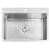REA Liam nerezový drez so sifónom 580x450x185 mm brúsená Nerez ZLE-06006 ZLE-06006