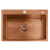 REA Liam nerezový drez so sifónom 580x450x185 mm brúsená Meď ZLE-06050