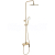REA Avalon sprchový stĺp s pákovou batériou,hlavová,ručná sprcha brúsené Zlato P2400 REA-P