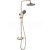 REA Rebel sprchový stĺp s pákovou batériou, hlavová, ručná sprcha Zlatá P2413