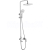 REA Storm sprchový stĺp s pákovou batériou, hlavová, ručná sprcha výška 135 cm Chróm P4882