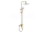 REA Argus sprchový stĺp s pákovou batériou,hlavová,ručná sprcha Zlatá P7840 REA-P7840