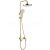 REA Veneta sprchový stĺp s pákovou batériou, hlavová,ručná sprcha Zlatá P7842 REA-P7842