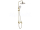 REA Veneta sprchový stĺp s pákovou batériou, hlavová,ručná sprcha Zlatá P7842 REA-P7842