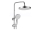 REA Veneta sprchový stĺp s pákovou batériou, hlavová,ručná sprcha Chróm P7843 REA-P7843