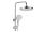 REA Veneta sprchový stĺp s pákovou batériou, hlavová,ručná sprcha Chróm P7843