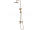 REA Lungo sprchový stĺp s termostatickou batériou,hlavová,ručná sprcha brúsené Zlato P6604