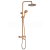 REA Lungo Diamond sprchový stĺp s termostaticko batériou,hlavová,ručná sprcha Medená P5964