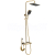 REA Rob sprchový stĺp s termostatickou batériou, hlavová, ručná sprcha Zlatá P6625
