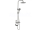 REA Savio LED sprchový termostatický stĺp hlavová,ručná sprcha,bidet sprška Titan P8412 RE