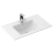 REA Dafne keramické obdĺžnikové zápustné umývadlo 76x46,5 cm Biele lesklé U0040
