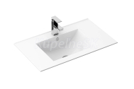 REA Dafne keramické obdĺžnikové zápustné umývadlo 62x47 cm Biele lesklé U0786 REA-U0786