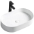 REA Nadia 60 keramické oválne umývadlo na dosku 61x38,5 cm Biele lesklé U1055 REA-U1055