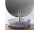 REA Ingrid sklenené okrúhle umývadlo na dosku priemer 39,5 cm Grey U0279