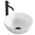 REA Erica keramické okrúhle  umývadlo na dosku priemer 40 cm Biele lesklé U0602