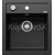 Blanco vstavaný drez DALAGO 45 SILGRANIT 46,5x51 cm s excentrom antracit