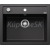 Blanco vstavaný drez DALAGO 6 SILGRANIT 61,5x51 cm s excentrom antracit