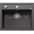 Blanco vstavaný drez DALAGO 6 SILGRANIT 61,5x51 cm s excentrom sivá skala