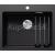 Blanco vstavaný drez ETAGON 6 SILGRANIT 60x51 cm čierna