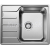 Blanco vstavaný drez do roviny LEMIS 45 S-IF Mini nerez 60x50 cm leštený nerez