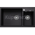 Blanco vstavaný drez METRA 9 SILGRANIT 86x50 cm čierna