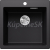 Blanco vstavaný drez PLEON 6 SILGRANIT 61,5x51 cm čierna